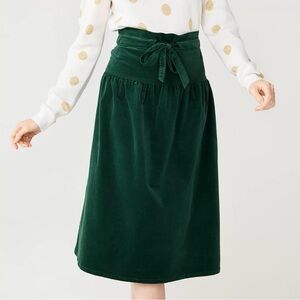 DRAPER JAMES RSVP Tie-Front Midi Skirt
